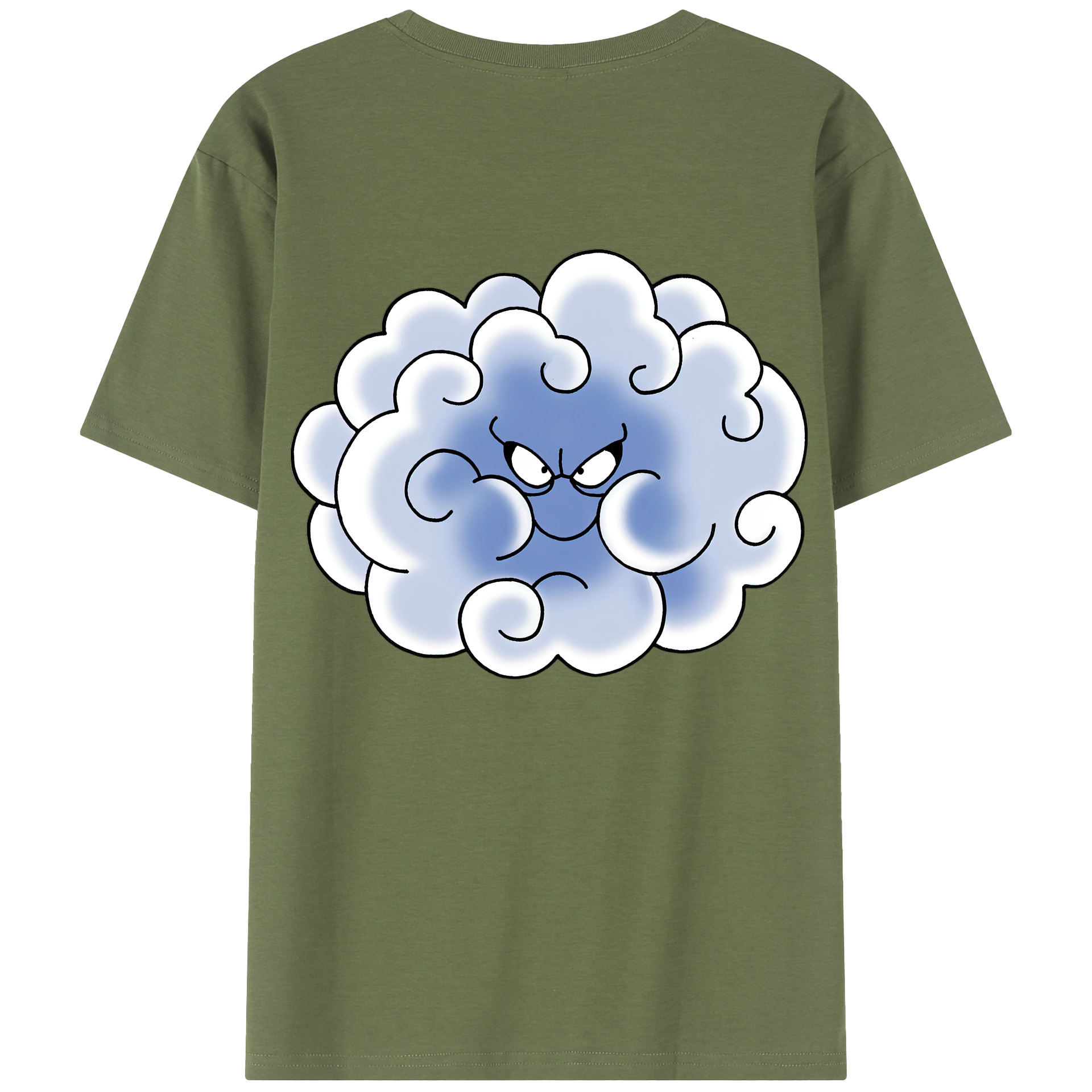 （画像用） ドラゴンクエスト Doragon Kuesuto Dragon Quest 綿100％半袖Tシャツ（背面プリント）